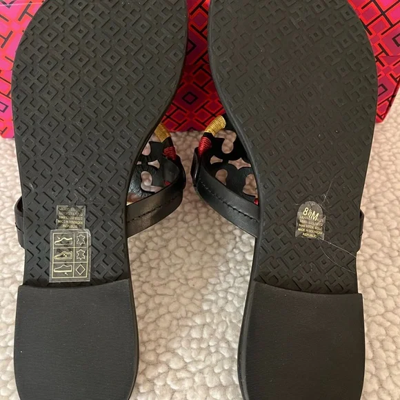 Tory Burch Miller Embroidered Sandals - Picture 8 of 11